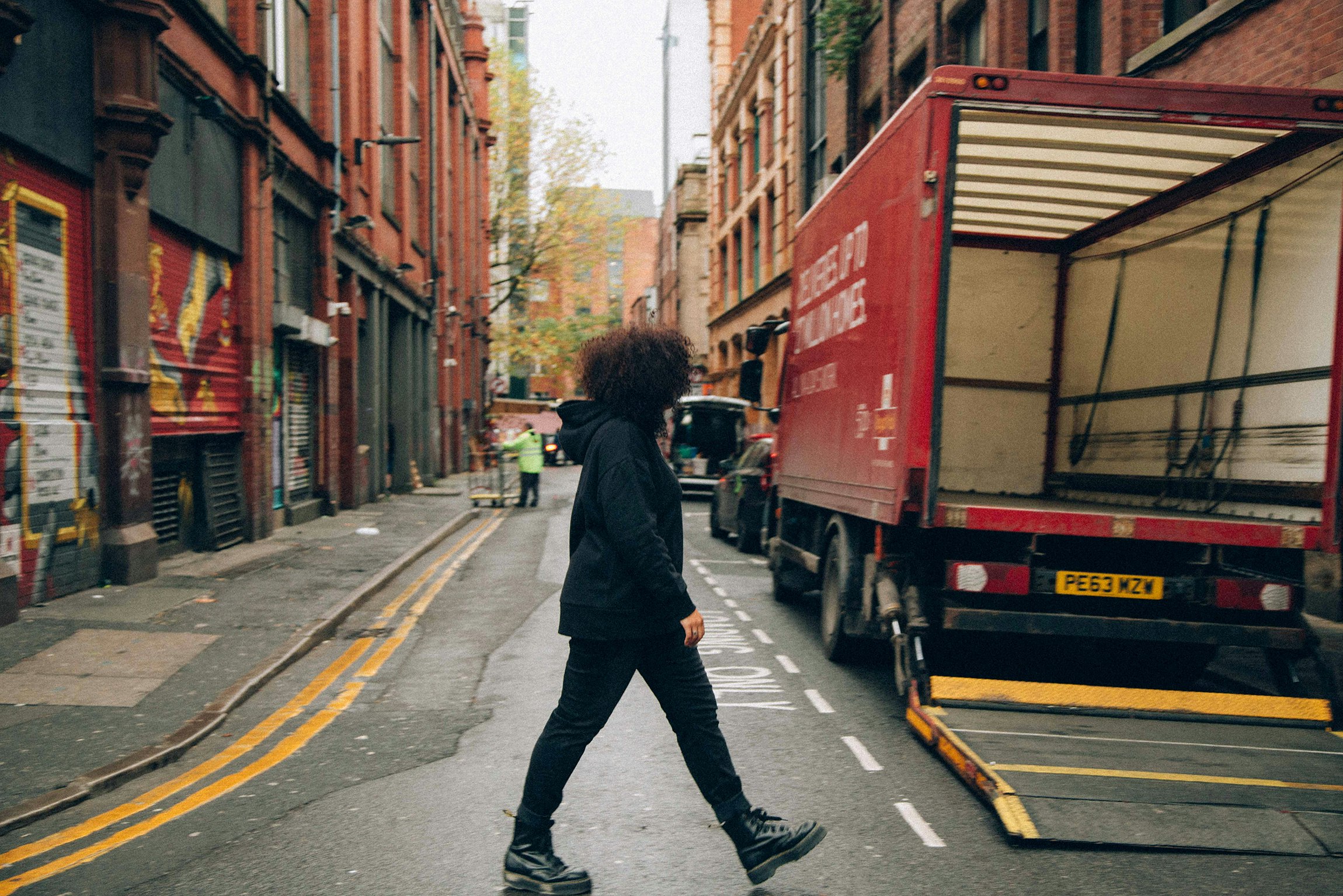 The author, Amelia Fearon, in Manchester. Photo by Diogo Lopes.